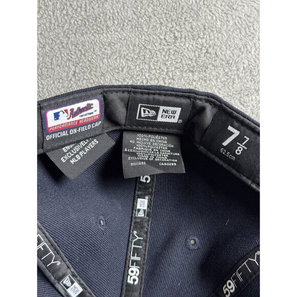 MLB Houston Astros X BREAST CANCER RIBBON 59FIFTY 5950 Hat Men's Fitted All BLUE - Picture 5 of 5